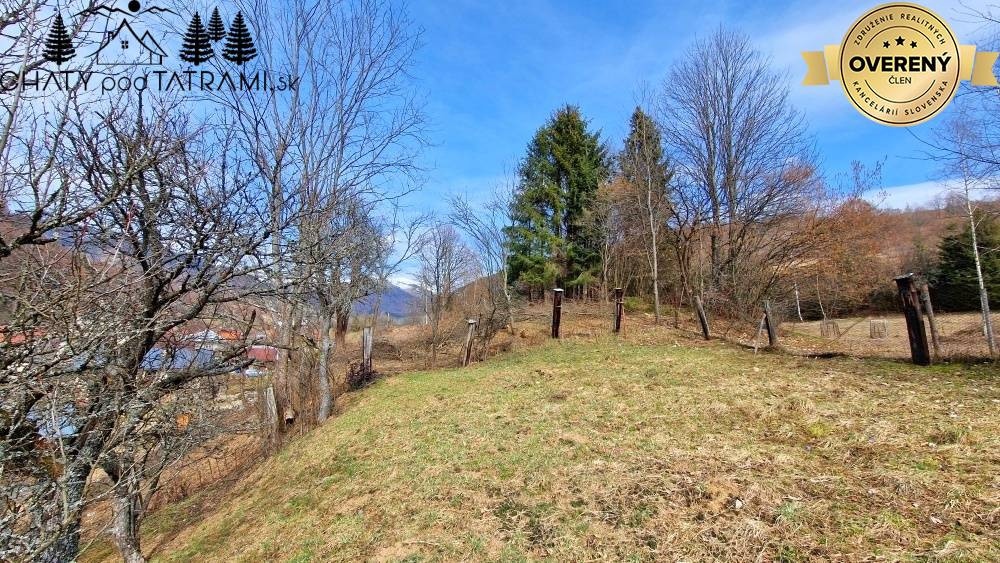 Stavebný pozemok na pokojnom mieste Mýto Nízke Tatry