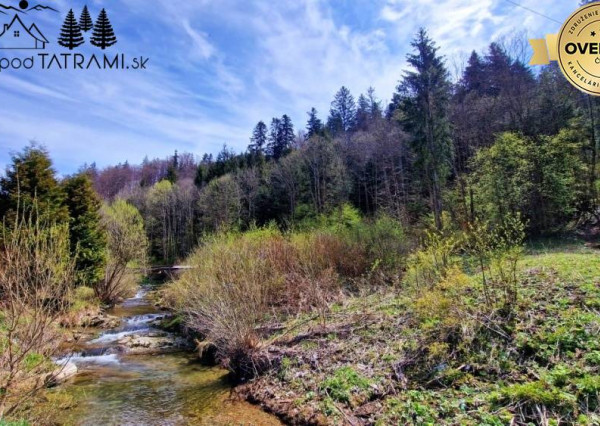 Stavebný pozemok s IS pri potoku Bystrá Nízke Tatry